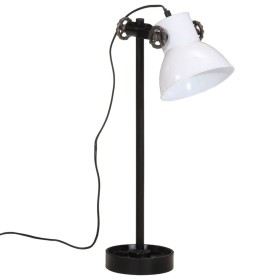 vidaXL Schreibtischlampe 25 W Weiß 15x15x55 cm E27
