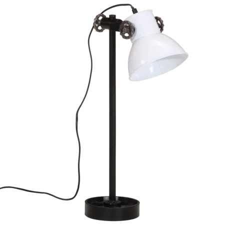 vidaXL Schreibtischlampe 25 W Weiß 15x15x55 cm E27
