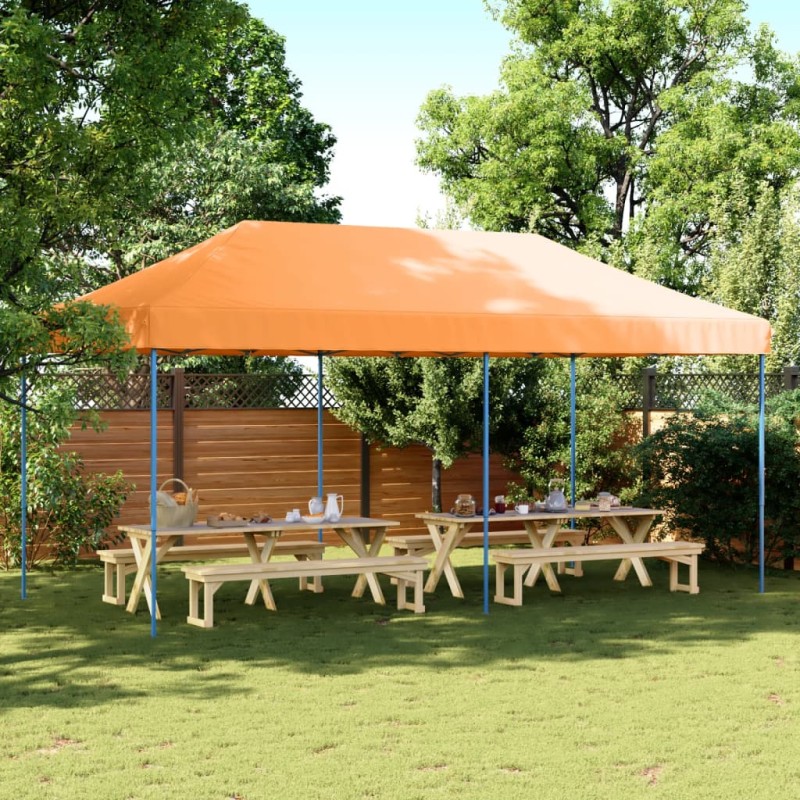 vidaXL Partyzelt Faltbar Pop-Up Orange 580x292x315 cm vidaXL Partyzelt Faltbar Pop-Up Orange 580x292x315 cm