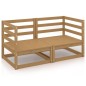 2-Sitzer-Gartensofa Honigbraun Massivholz Kiefer 2-Sitzer-Gartensofa Honigbraun Massivholz Kiefer