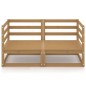 2-Sitzer-Gartensofa Honigbraun Massivholz Kiefer 2-Sitzer-Gartensofa Honigbraun Massivholz Kiefer