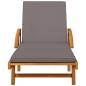 vidaXL Sonnenliegen 2 Stk. mit Tisch Massivholz Akazie vidaXL Sonnenliegen 2 Stk. mit Tisch Massivholz Akazie