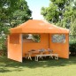 vidaXL Partyzelt Faltbar Pop-Up mit 3 Seitenteilen Orange vidaXL Partyzelt Faltbar Pop-Up mit 3 Seitenteilen Orange