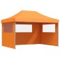 vidaXL Partyzelt Faltbar Pop-Up mit 3 Seitenteilen Orange vidaXL Partyzelt Faltbar Pop-Up mit 3 Seitenteilen Orange