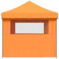 vidaXL Partyzelt Faltbar Pop-Up mit 3 Seitenteilen Orange vidaXL Partyzelt Faltbar Pop-Up mit 3 Seitenteilen Orange