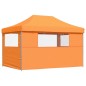 vidaXL Partyzelt Faltbar Pop-Up mit 3 Seitenteilen Orange vidaXL Partyzelt Faltbar Pop-Up mit 3 Seitenteilen Orange
