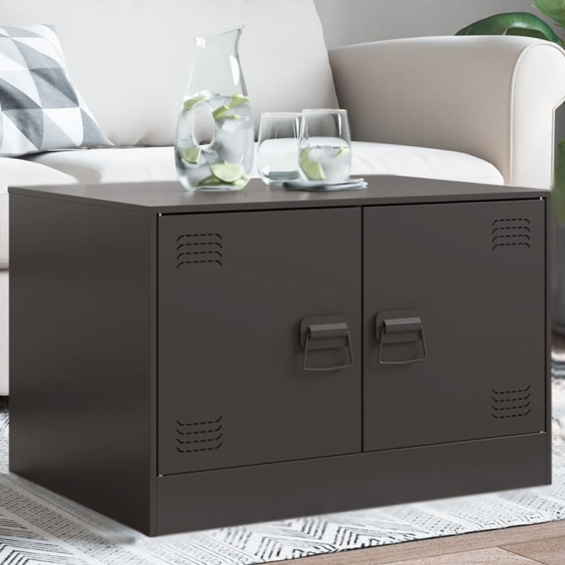 vidaXL Couchtisch Schwarz 67x50x44 cm Stahl vidaXL Couchtisch Schwarz 67x50x44 cm Stahl