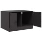 vidaXL Couchtisch Schwarz 67x50x44 cm Stahl vidaXL Couchtisch Schwarz 67x50x44 cm Stahl