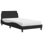 vidaXL Bett mit Matratze Schwarz 100x200 cm Samt vidaXL Bett mit Matratze Schwarz 100x200 cm Samt