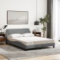 vidaXL Bett mit Matratze Hellgrau 120x200 cm Stoff vidaXL Bett mit Matratze Hellgrau 120x200 cm Stoff