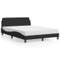 vidaXL Bett mit Matratze Schwarz 140x190 cm Samt vidaXL Bett mit Matratze Schwarz 140x190 cm Samt