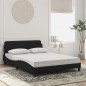 vidaXL Bett mit Matratze Schwarz 140x190 cm Samt vidaXL Bett mit Matratze Schwarz 140x190 cm Samt