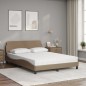vidaXL Bett mit Matratze Cappuccino-Braun 140x190 cm Kunstleder vidaXL Bett mit Matratze Cappuccino-Braun 140x190 cm Kunstleder