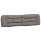 vidaXL Bett mit Matratze Taupe 200x200 cm Stoff vidaXL Bett mit Matratze Taupe 200x200 cm Stoff