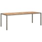 vidaXL 9-tlg. Garten-Essgruppe mit Kissen Grau Poly Rattan Akazie vidaXL 9-tlg. Garten-Essgruppe mit Kissen Grau Poly Rattan Akazie