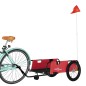 vidaXL Fahrradanhänger Rot und Schwarz Oxford-Gewebe & Eisen vidaXL Fahrradanhänger Rot und Schwarz Oxford-Gewebe & Eisen