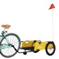 vidaXL Fahrradanhänger Gelb und Schwarz Oxford-Gewebe & Eisen vidaXL Fahrradanhänger Gelb und Schwarz Oxford-Gewebe & Eisen