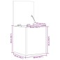 vidaXL Truhe Schwarz 40x42x46 cm Holzwerkstoff vidaXL Truhe Schwarz 40x42x46 cm Holzwerkstoff