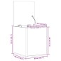vidaXL Truhe Grau Sonoma 40x42x46 cm Holzwerkstoff vidaXL Truhe Grau Sonoma 40x42x46 cm Holzwerkstoff