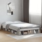 vidaXL Bettgestell Grau Sonoma 140x190 cm Holzwerkstoff vidaXL Bettgestell Grau Sonoma 140x190 cm Holzwerkstoff