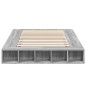 vidaXL Bettgestell Grau Sonoma 140x190 cm Holzwerkstoff vidaXL Bettgestell Grau Sonoma 140x190 cm Holzwerkstoff