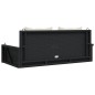 vidaXL Hängebank mit Kissen Schwarz 119x56x48 cm Poly Rattan vidaXL Hängebank mit Kissen Schwarz 119x56x48 cm Poly Rattan