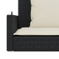 vidaXL Hängebank mit Kissen Schwarz 119x56x48 cm Poly Rattan vidaXL Hängebank mit Kissen Schwarz 119x56x48 cm Poly Rattan