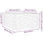vidaXL Pflanzkübel 90x90x49,5 cm Massivholz Douglasie vidaXL Pflanzkübel 90x90x49,5 cm Massivholz Douglasie