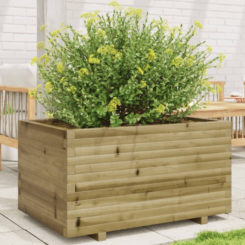 vidaXL Pflanzkübel 90x60x49,5 cm Kiefernholz Imprägniert vidaXL Pflanzkübel 90x60x49,5 cm Kiefernholz Imprägniert