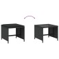 vidaXL Gartenhocker mit Kissen 4 Stk. Schwarz 40x40x35 cm Poly Rattan vidaXL Gartenhocker mit Kissen 4 Stk. Schwarz 40x40x35 cm Poly Rattan