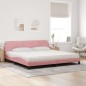 vidaXL Bett mit Matratze Rosa 200x200 cm Samt vidaXL Bett mit Matratze Rosa 200x200 cm Samt