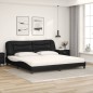 vidaXL Bett mit Matratze Schwarz 200x200 cm Kunstleder vidaXL Bett mit Matratze Schwarz 200x200 cm Kunstleder