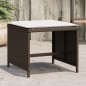 vidaXL Gartenhocker mit Kissen 4 Stk. Braun 40x40x35 cm Poly Rattan vidaXL Gartenhocker mit Kissen 4 Stk. Braun 40x40x35 cm Poly Rattan