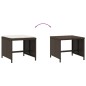 vidaXL Gartenhocker mit Kissen 4 Stk. Braun 40x40x35 cm Poly Rattan vidaXL Gartenhocker mit Kissen 4 Stk. Braun 40x40x35 cm Poly Rattan