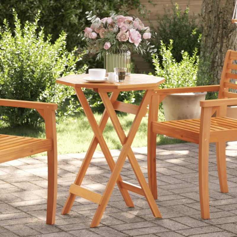 vidaXL Gartentisch Klappbar Ø60x75 cm Massivholz Akazie vidaXL Gartentisch Klappbar Ø60x75 cm Massivholz Akazie