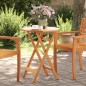 vidaXL Gartentisch Klappbar Ø60x75 cm Massivholz Akazie vidaXL Gartentisch Klappbar Ø60x75 cm Massivholz Akazie