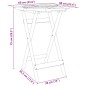 vidaXL Gartentisch Klappbar Ø60x75 cm Massivholz Akazie vidaXL Gartentisch Klappbar Ø60x75 cm Massivholz Akazie