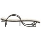 vidaXL Sonnenliegen 2 Stk. mit Tisch Braun Poly Rattan vidaXL Sonnenliegen 2 Stk. mit Tisch Braun Poly Rattan