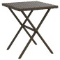 vidaXL Sonnenliegen 2 Stk. mit Tisch Braun Poly Rattan vidaXL Sonnenliegen 2 Stk. mit Tisch Braun Poly Rattan