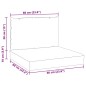 vidaXL Palettenkissen 2-tlg. Melange Beige Stoff vidaXL Palettenkissen 2-tlg. Melange Beige Stoff