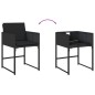 vidaXL 13-tlg. Garten-Essgruppe mit Kissen Schwarz Poly Rattan vidaXL 13-tlg. Garten-Essgruppe mit Kissen Schwarz Poly Rattan