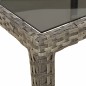 vidaXL 11-tlg. Garten-Essgruppe mit Kissen Grau Poly Rattan Glas vidaXL 11-tlg. Garten-Essgruppe mit Kissen Grau Poly Rattan Glas