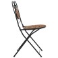 vidaXL Bistrostühle 2 Stk. Klappbar Terracottarot Keramik vidaXL Bistrostühle 2 Stk. Klappbar Terracottarot Keramik