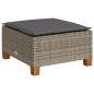vidaXL 6-tlg. Garten-Sofagarnitur mit Kissen Grau Poly Rattan vidaXL 6-tlg. Garten-Sofagarnitur mit Kissen Grau Poly Rattan