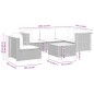 vidaXL 6-tlg. Garten-Sofagarnitur mit Kissen Grau Poly Rattan vidaXL 6-tlg. Garten-Sofagarnitur mit Kissen Grau Poly Rattan