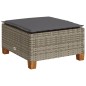 vidaXL 7-tlg. Garten-Sofagarnitur mit Kissen Grau Poly Rattan vidaXL 7-tlg. Garten-Sofagarnitur mit Kissen Grau Poly Rattan