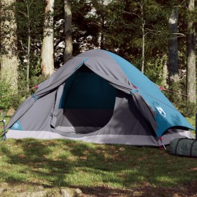 vidaXL Kuppel-Campingzelt 4 Personen Blau Wasserdicht