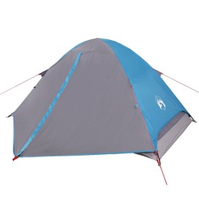 vidaXL Kuppel-Campingzelt 4 Personen Blau Wasserdicht