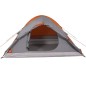 vidaXL Kuppel-Campingzelt 2 Personen Grau und Orange Wasserdicht vidaXL Kuppel-Campingzelt 2 Personen Grau und Orange Wasserdicht