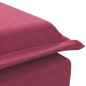 vidaXL Massage-Chaiselongue mit Nackenrolle Weinrot Samt vidaXL Massage-Chaiselongue mit Nackenrolle Weinrot Samt